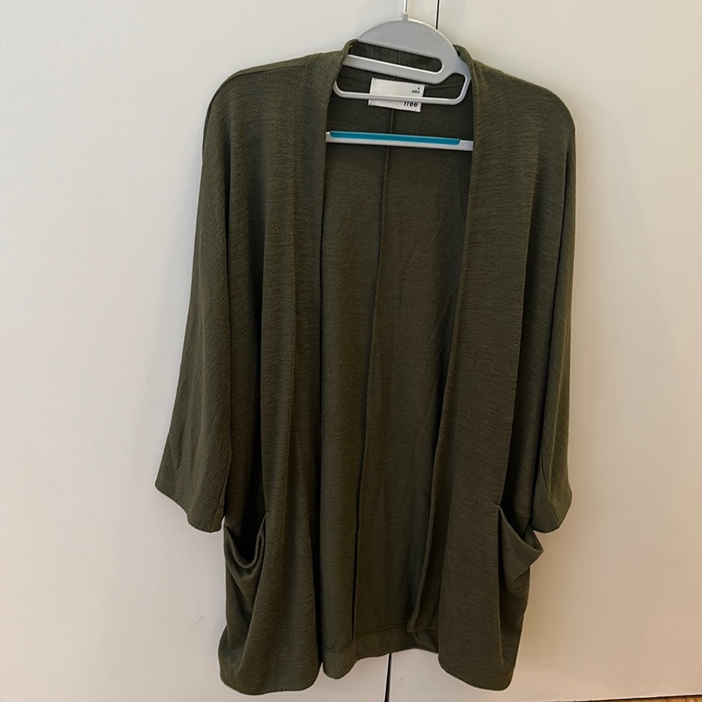 Aritzia Wilfred Free Zlata sweater color “mossy stone” size M